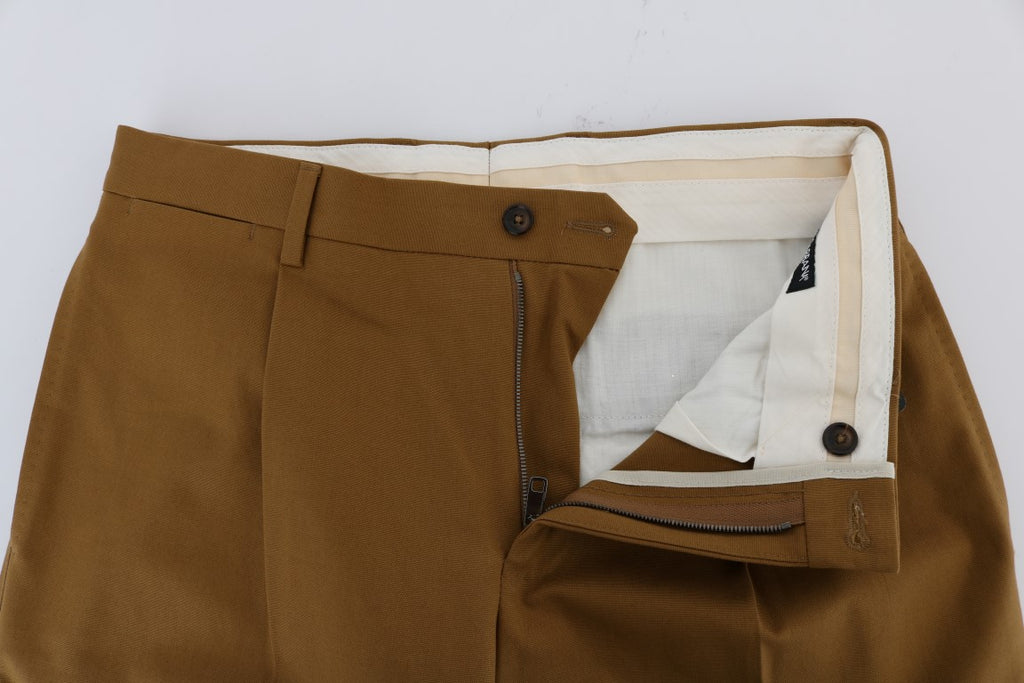Braune Hose aus Stretch-Baumwolle