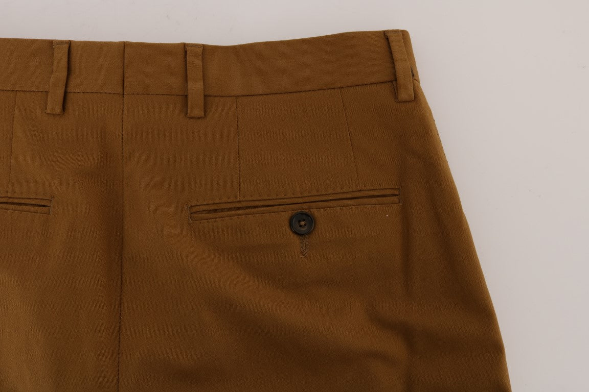 Braune Hose aus Stretch-Baumwolle