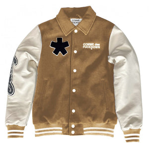 Schicke Bomberjacke aus Baumwolle und Kunstleder