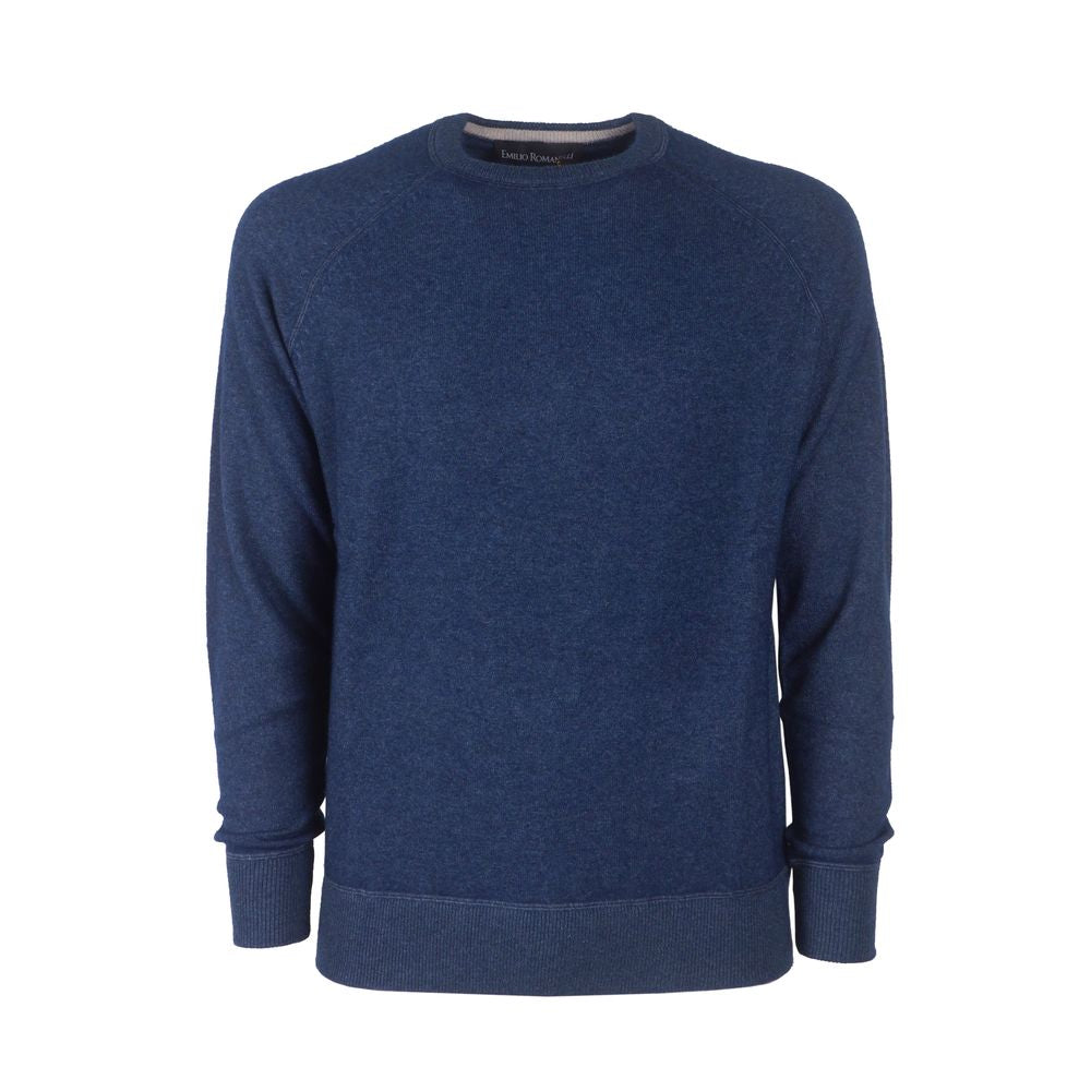 Hellblauer Kaschmirpullover für Herren