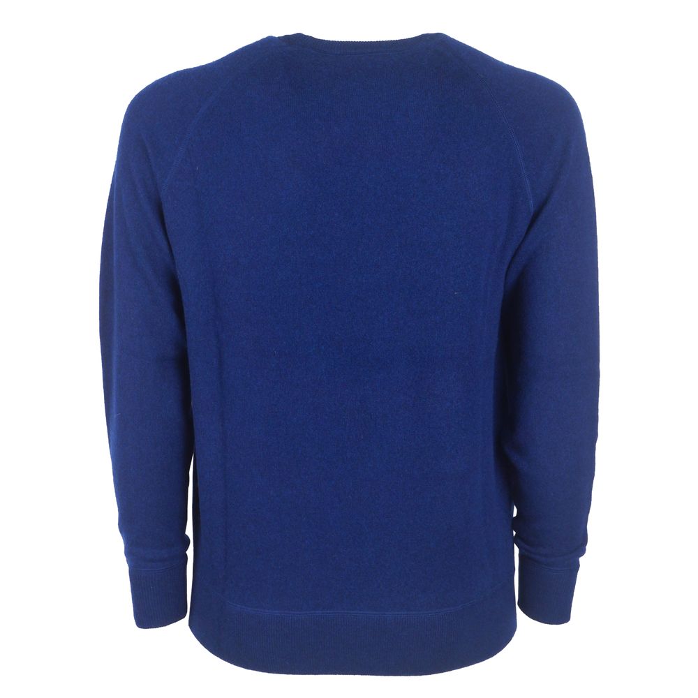 Blauer Kaschmirpullover für Herren