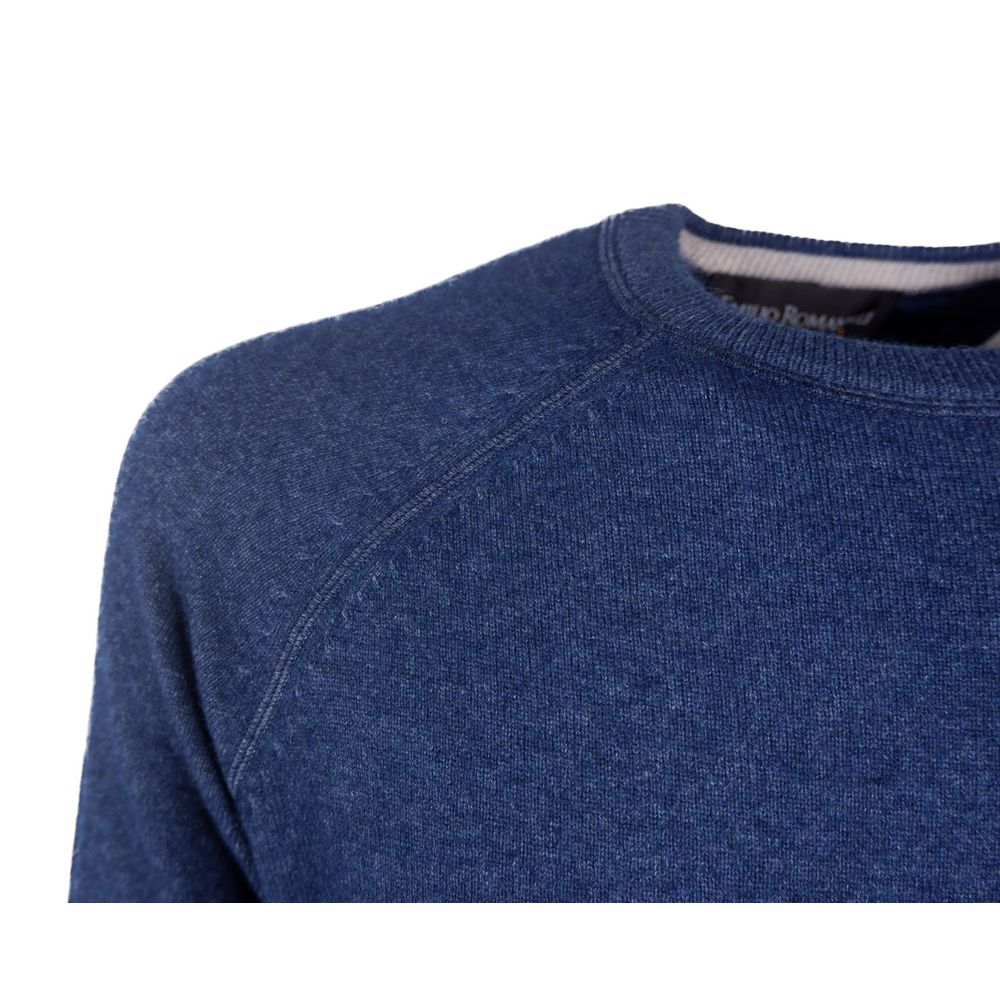 Blauer Kaschmirpullover für Herren