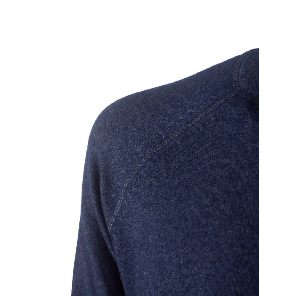 Hellblauer Kaschmirpullover für Herren
