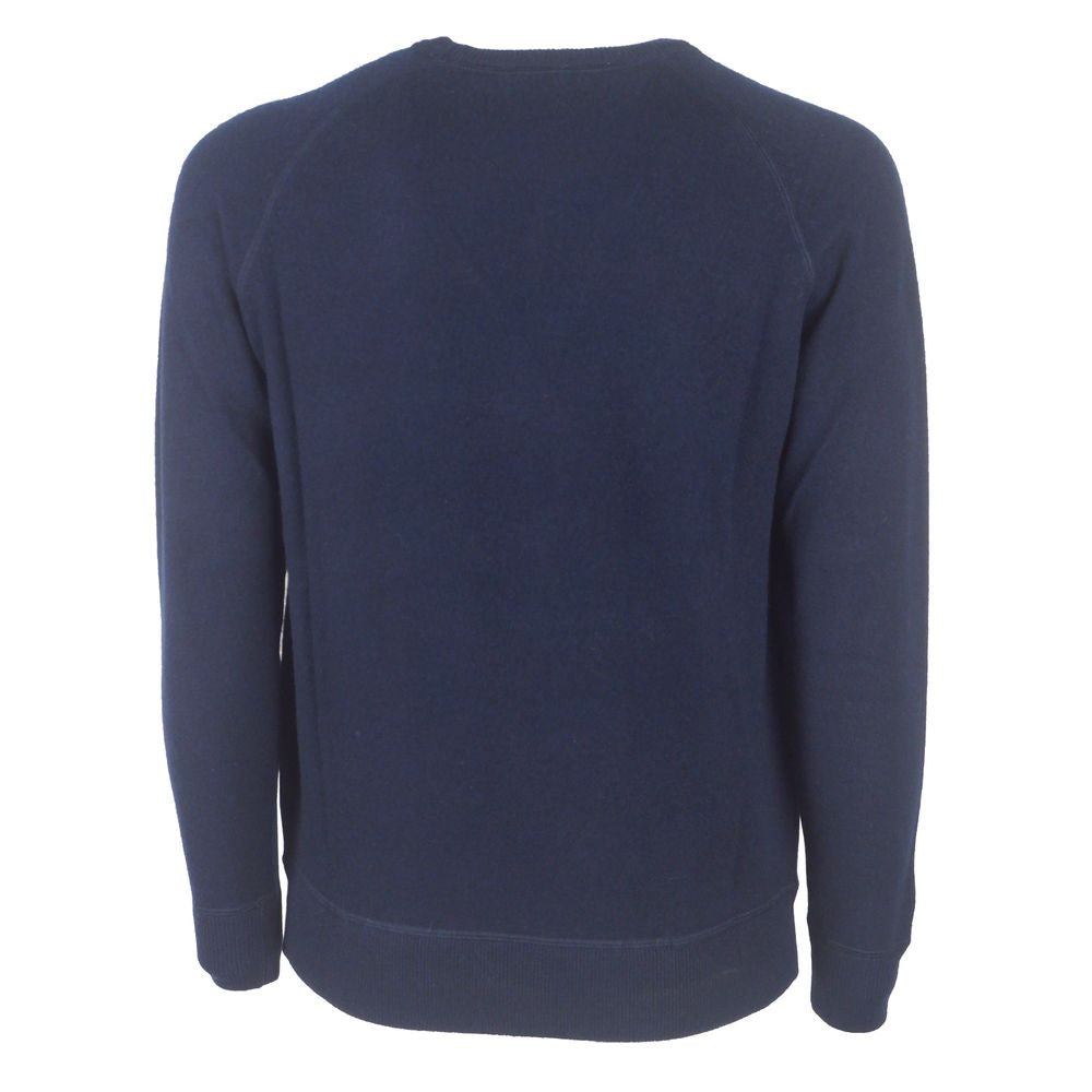 Blauer Kaschmirpullover für Herren