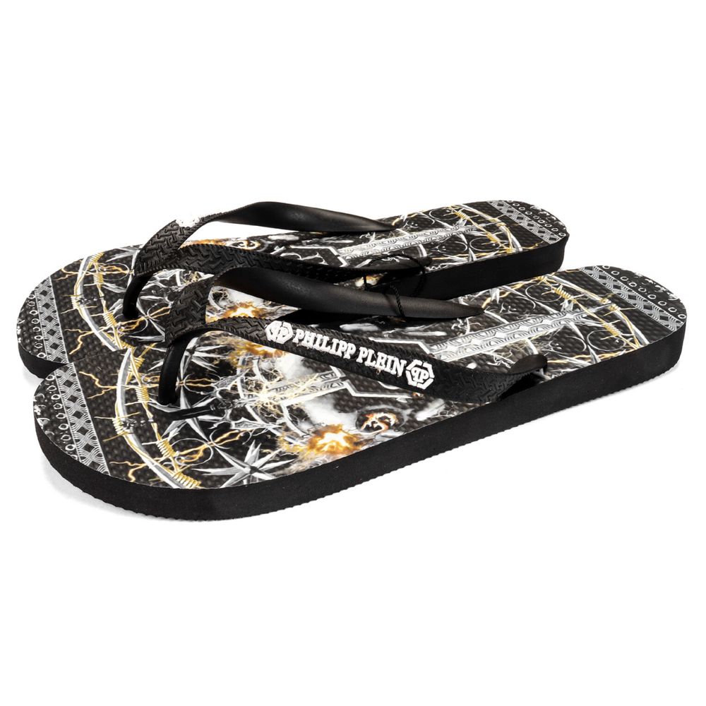 Philipp Plein Multicolor Polyester Women Flip Flop