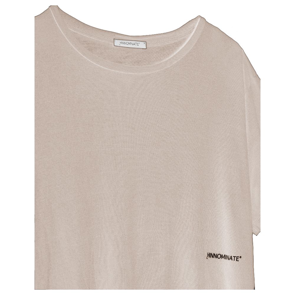 Beiges Modal Damen T-Shirt