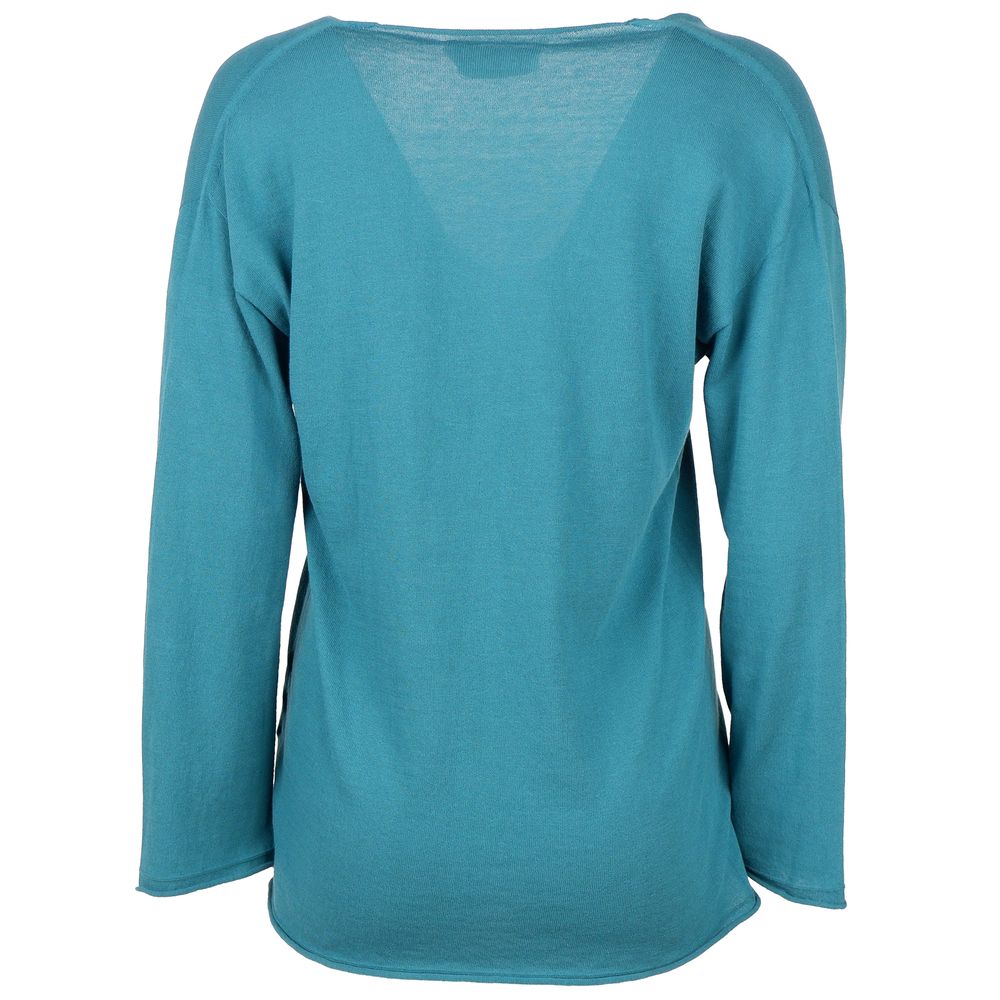 Grüner Baumwollpullover