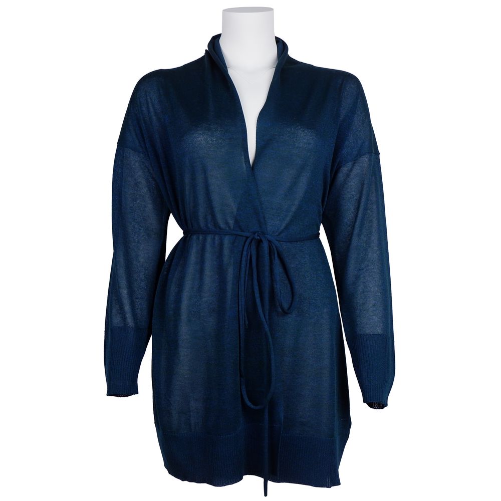 Blaues Viskosekleid