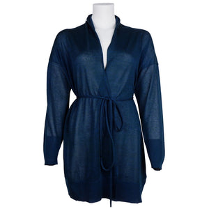 Blaues Viskosekleid