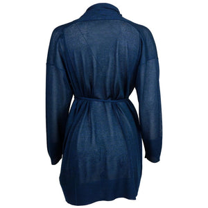 Blaues Viskosekleid