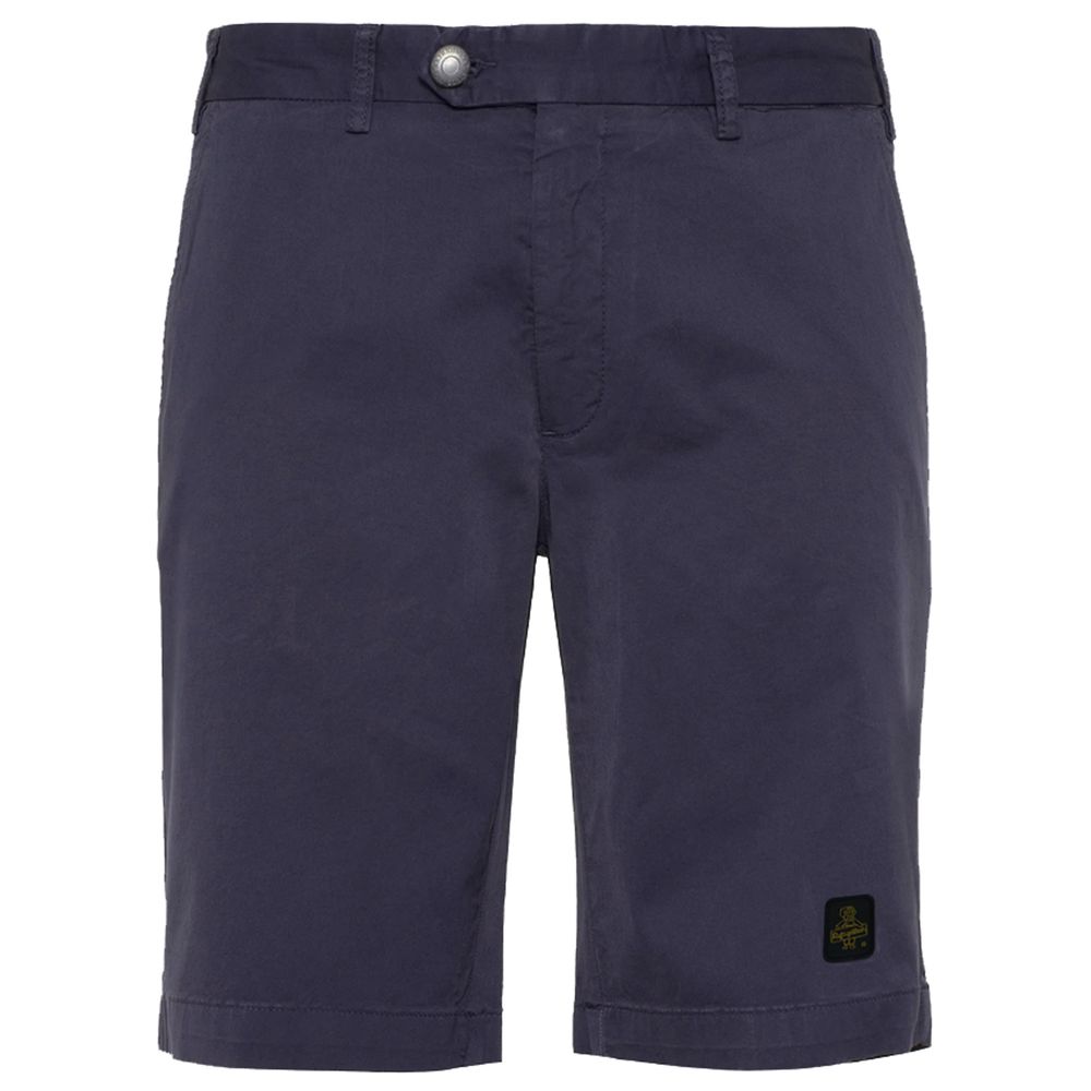 Edle beige Bermudashorts mit Logo-Patch