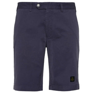 Edle beige Bermudashorts mit Logo-Patch