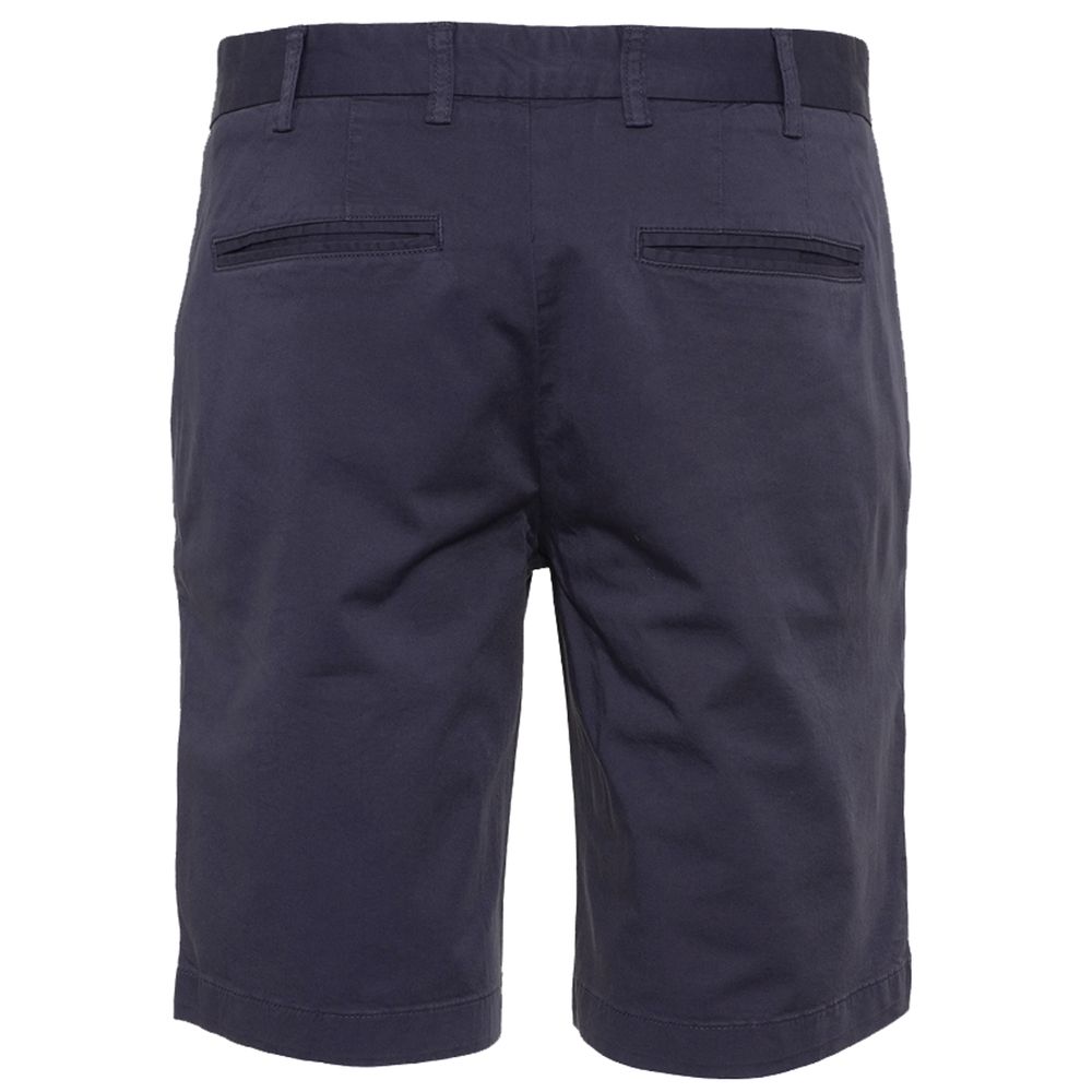 Edle beige Bermudashorts mit Logo-Patch