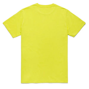 Baumwoll-T-Shirt mit geprägtem Logo in Gelb