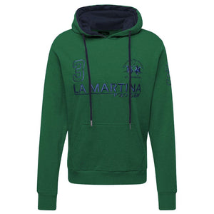 Elegantes grünes Kapuzen-Sweatshirt aus Baumwolle