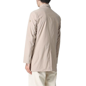 Beige Herrenjacke aus recyceltem Polyester