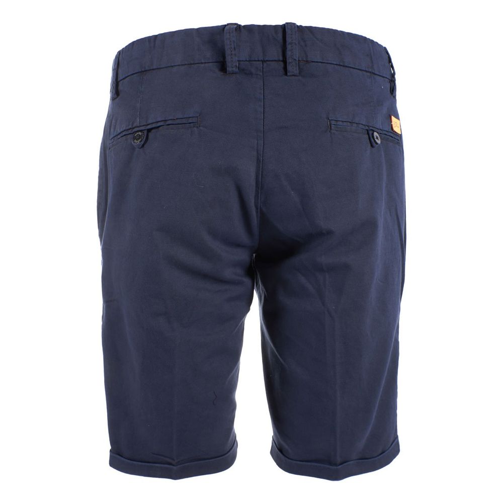 Schicke blaue Bermudashorts aus Baumwollmischung