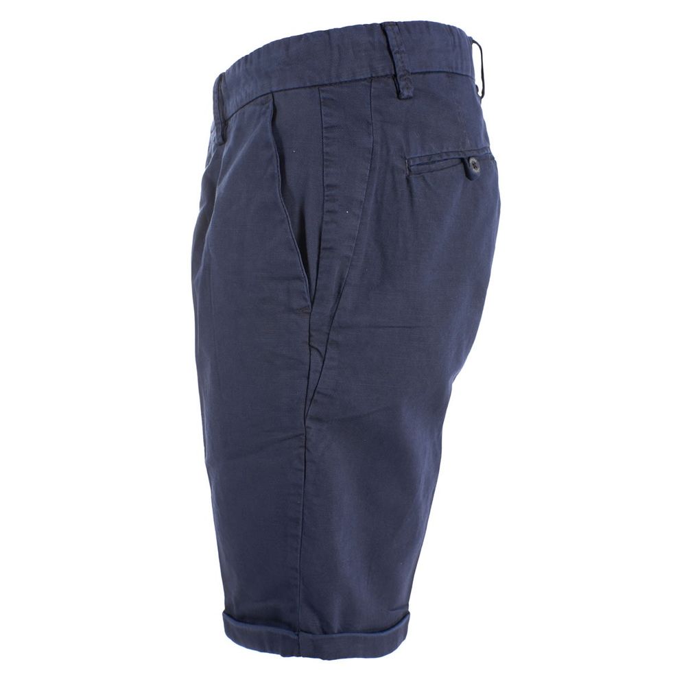 Schicke blaue Bermudashorts aus Baumwollmischung