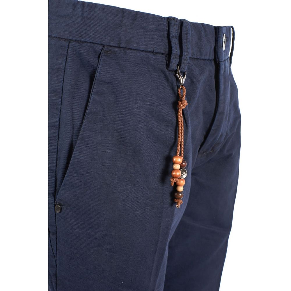 Schicke blaue Bermudashorts aus Baumwollmischung