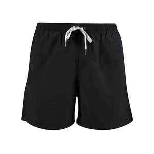 Schwarze Polyester-Badeshorts für Herren
