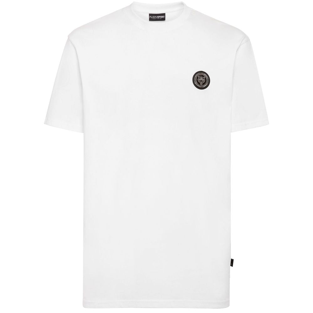 Weißes Herren-T-Shirt aus Baumwolle