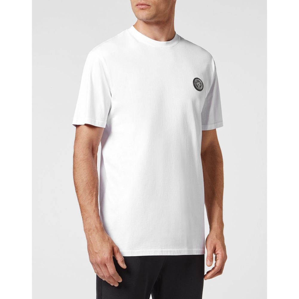 Weißes Herren-T-Shirt aus Baumwolle