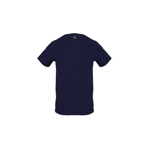 Blaues Herren-T-Shirt aus Baumwolle