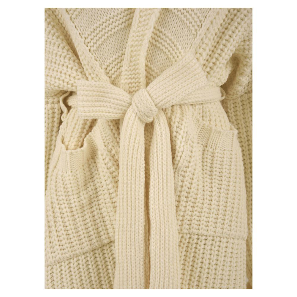 Weiße Marabou Damen Strickjacke