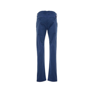 Elegante Slim Fit Chinohose in Blau