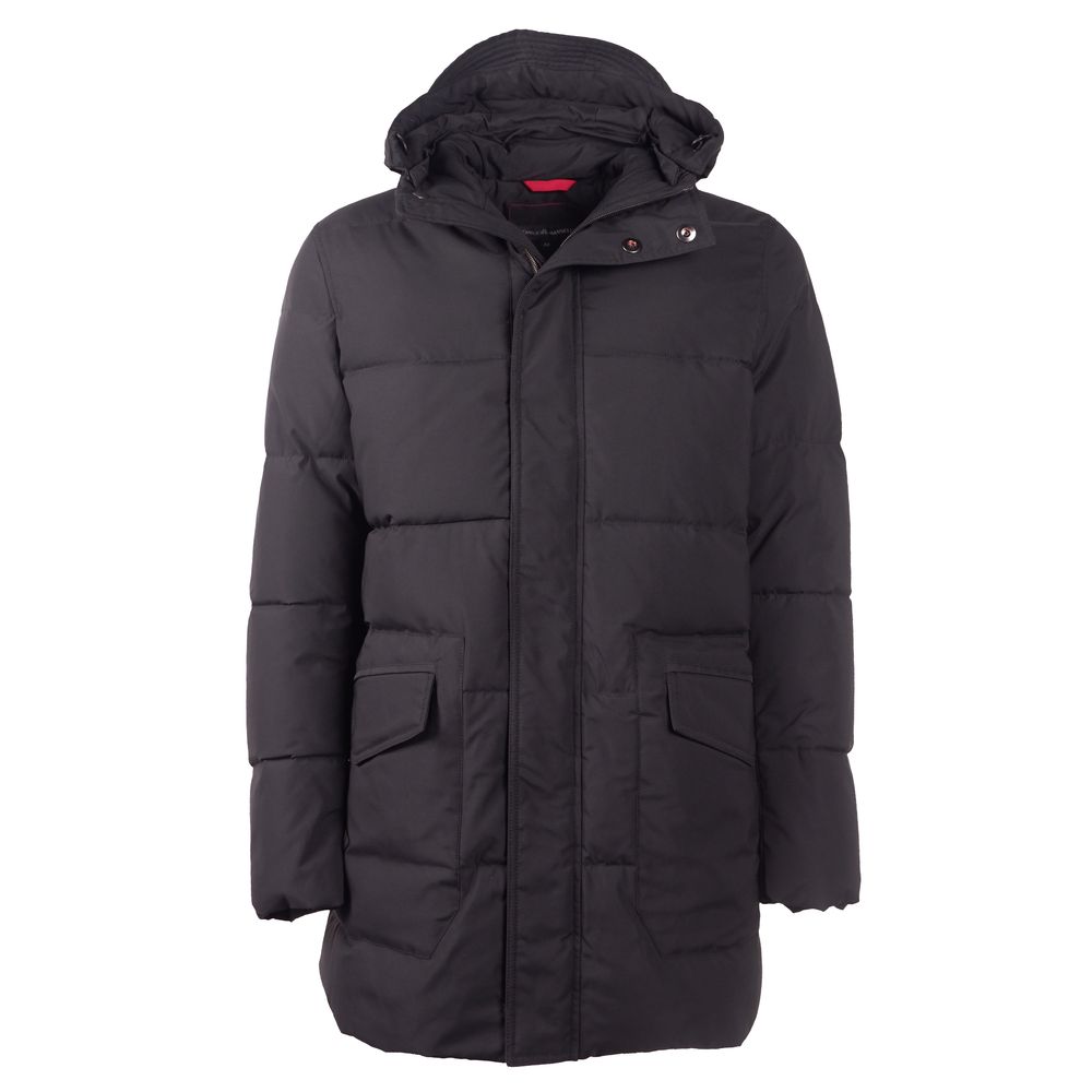 Schwarze Polyester-Herrenjacke