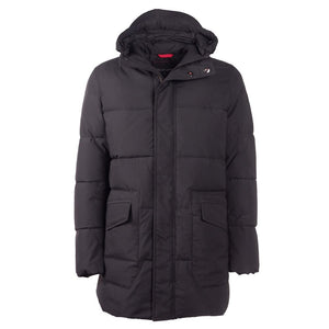 Schwarze Polyester-Herrenjacke