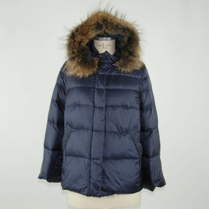 Blaue Polyamid-Damenjacke