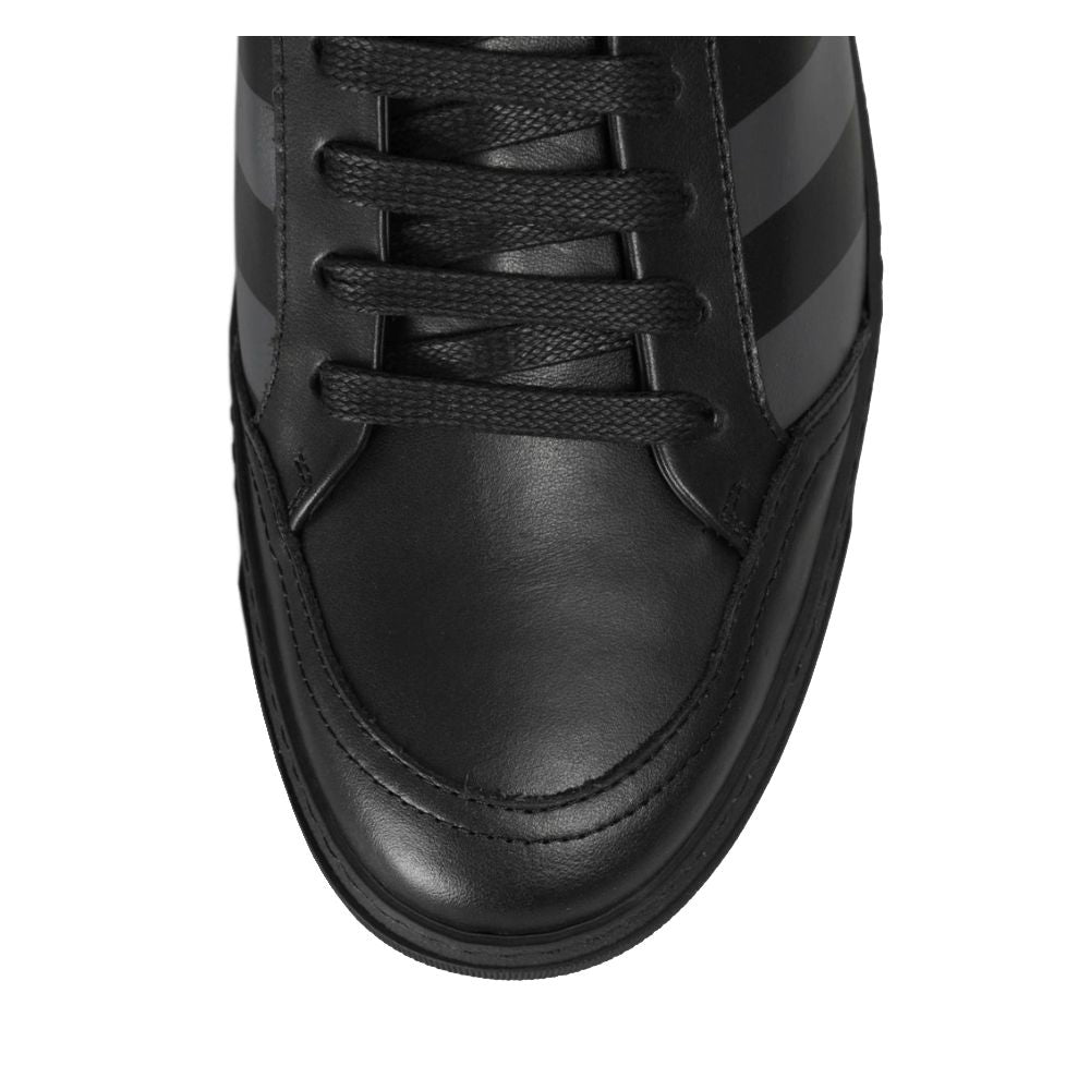 Schwarze Damen-Sneaker aus Kalbsleder