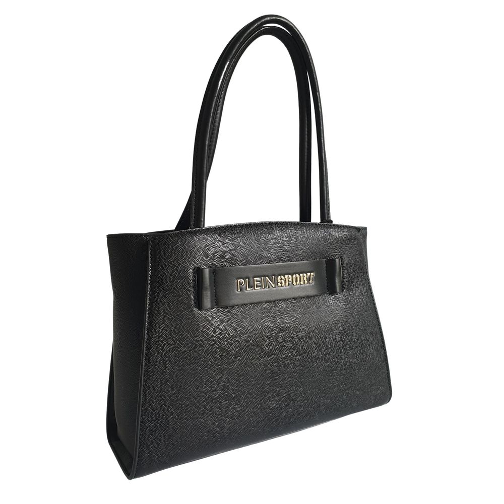 Elegante schwarze Tragetasche mit drei Fächern