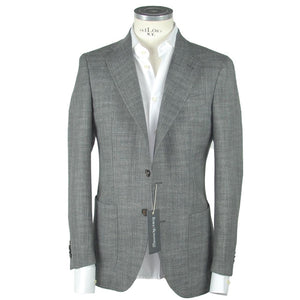 Grauer Wollblazer für Herren