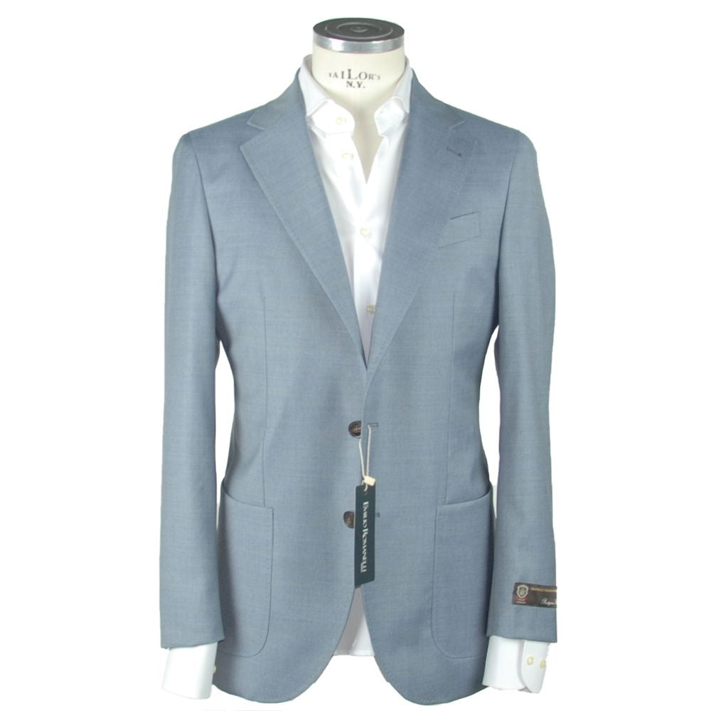 Hellblauer Herrenblazer aus Wolle