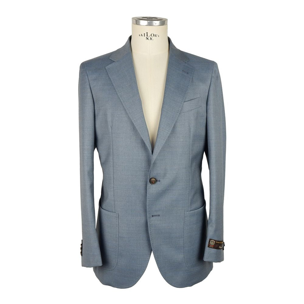 Blauer Herrenblazer aus Wolle