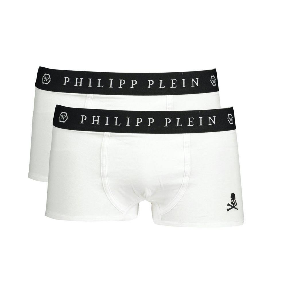 Weiße Herren-Boxershorts aus Baumwolle