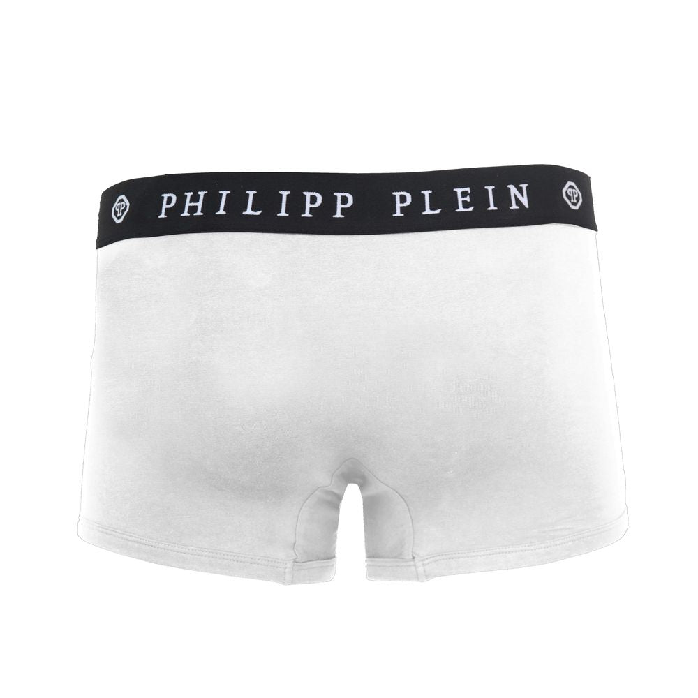 Weiße Herren-Boxershorts aus Baumwolle