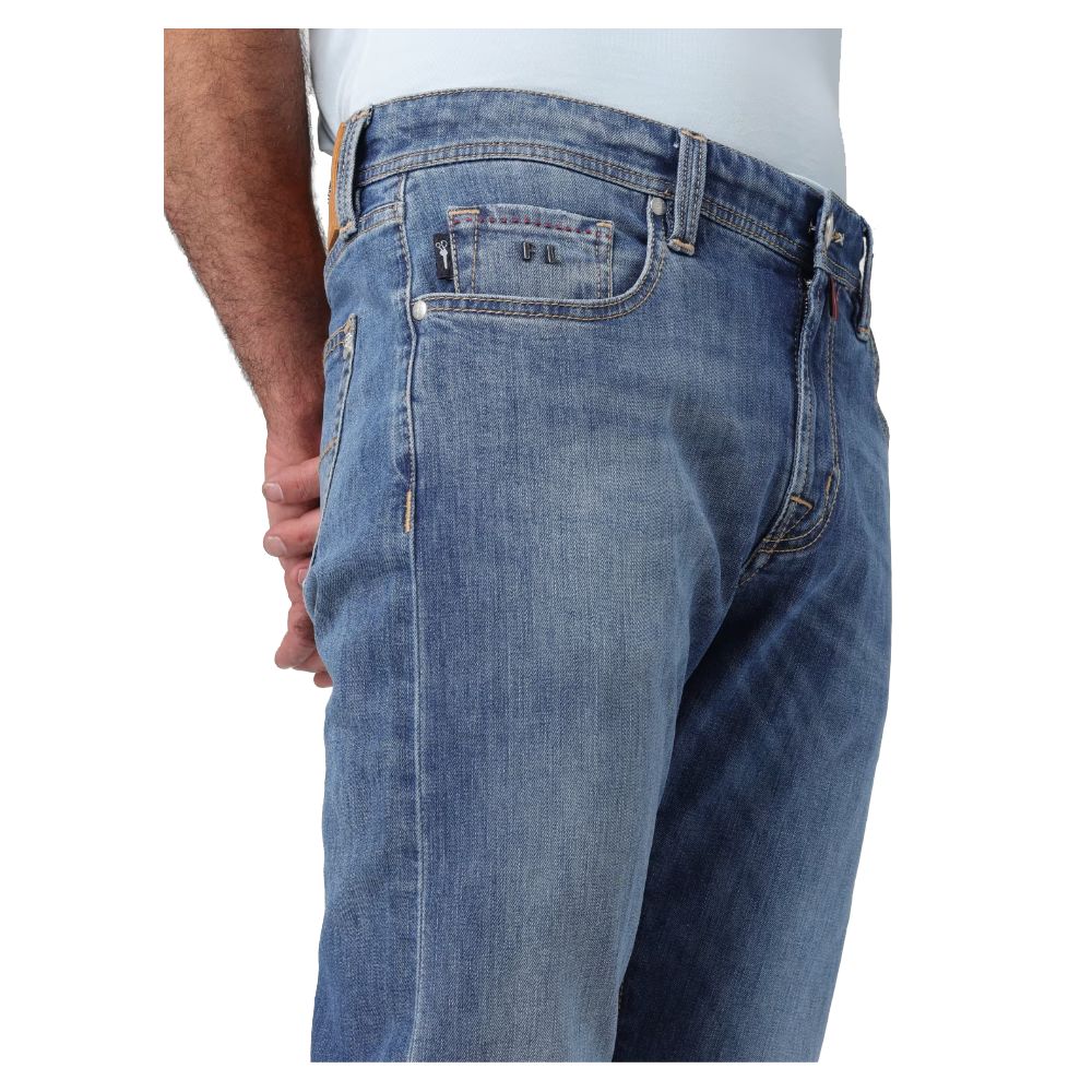 Blaue Herrenjeans aus Baumwolle