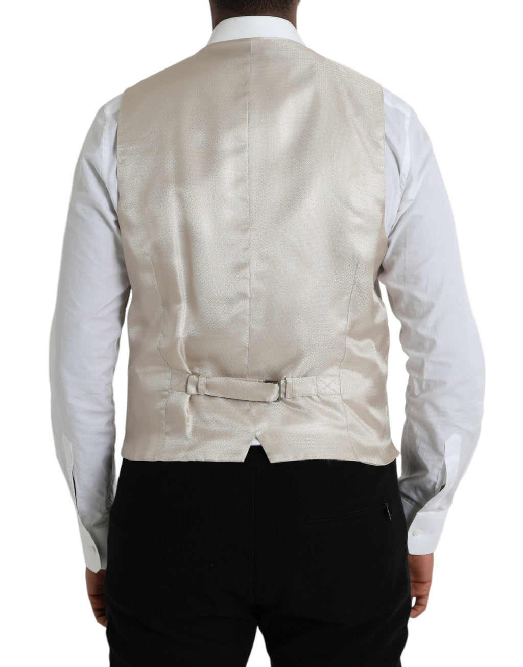 Off White Baumwollweste Kleid Formale Weste