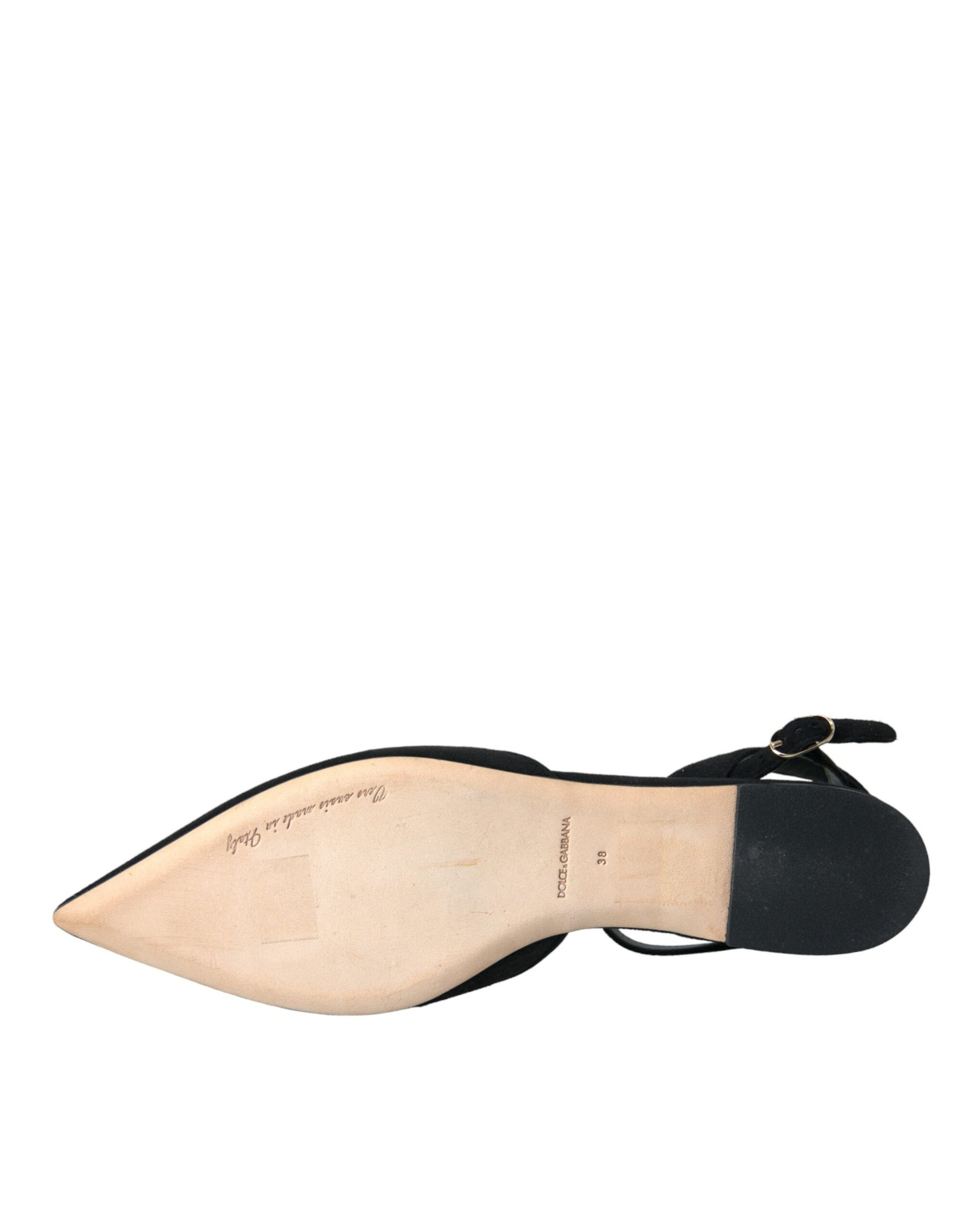 Schwarze Ledersandalen mit Kristallen
