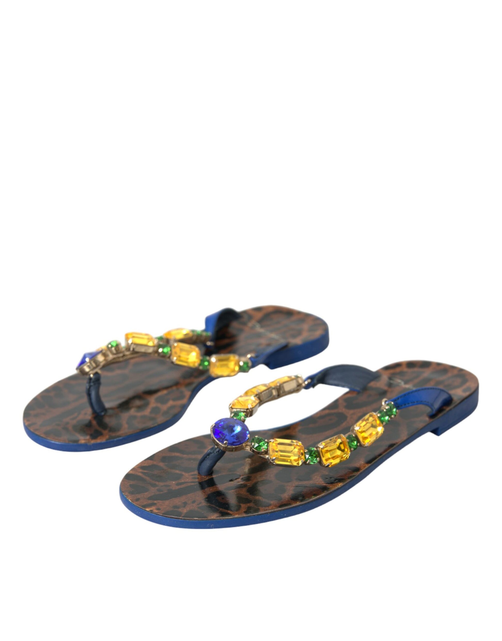 Blaue Strandschuhe aus kristallklarem Kalbsleder
