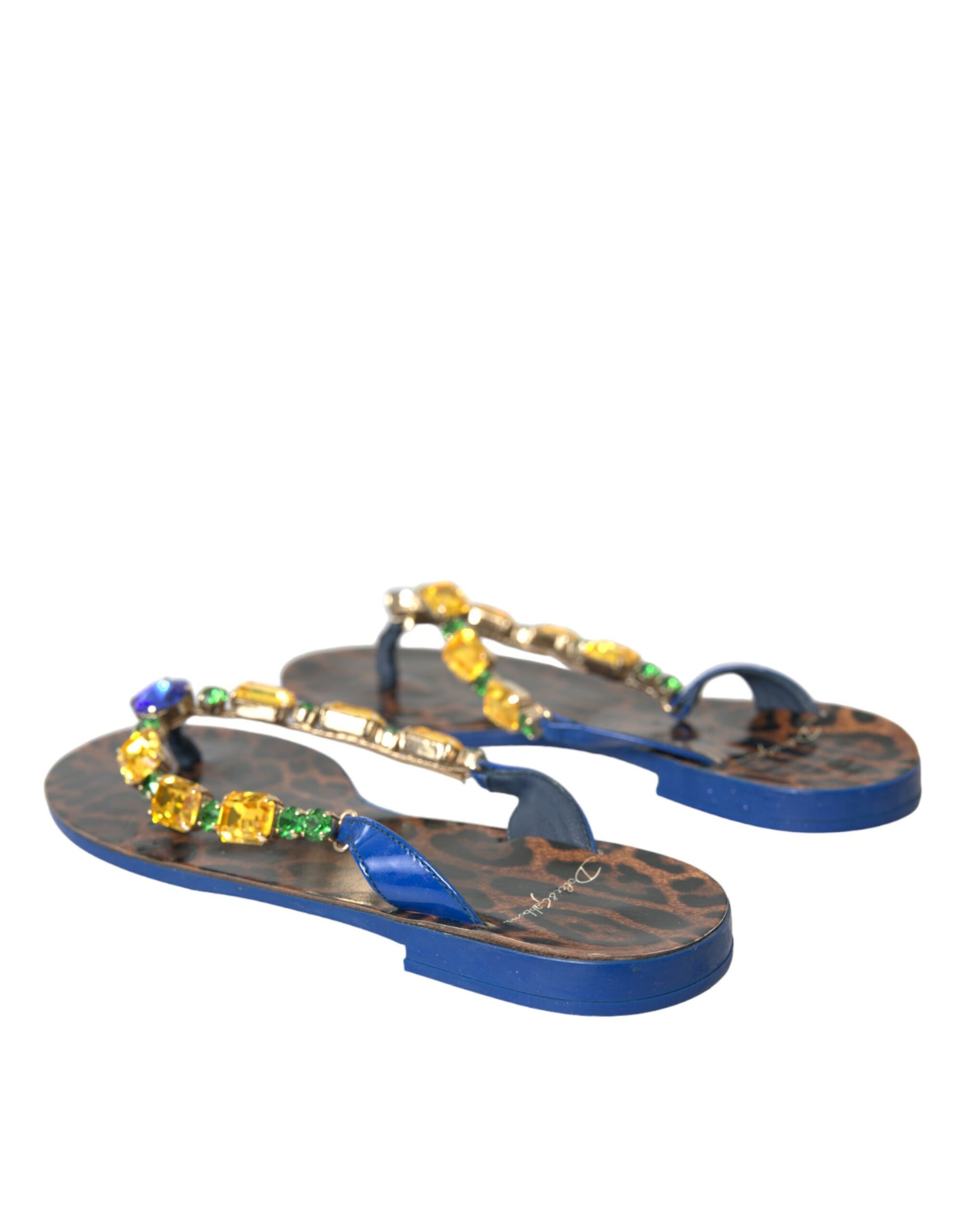 Blaue Strandschuhe aus kristallklarem Kalbsleder