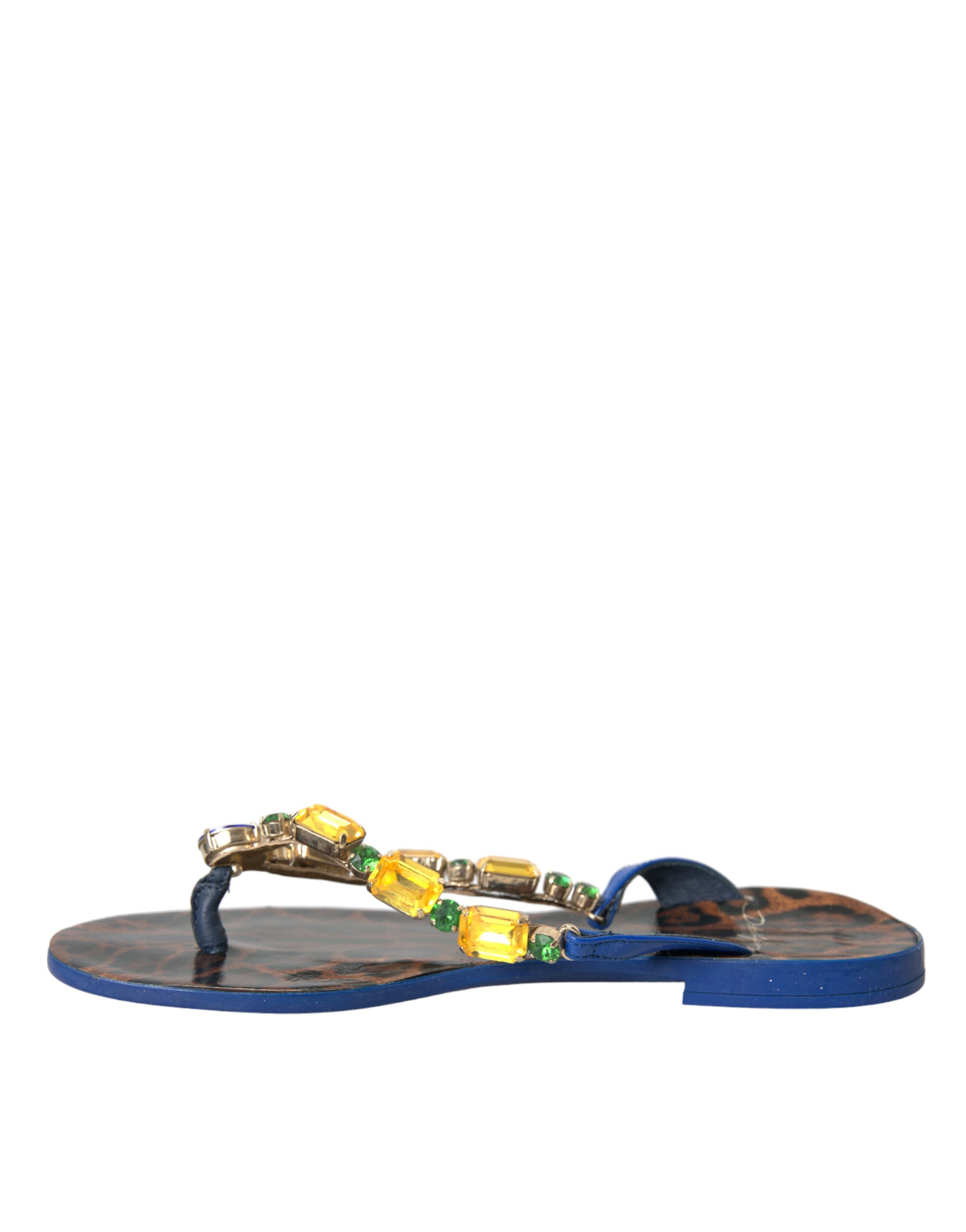 Blaue Strandschuhe aus kristallklarem Kalbsleder