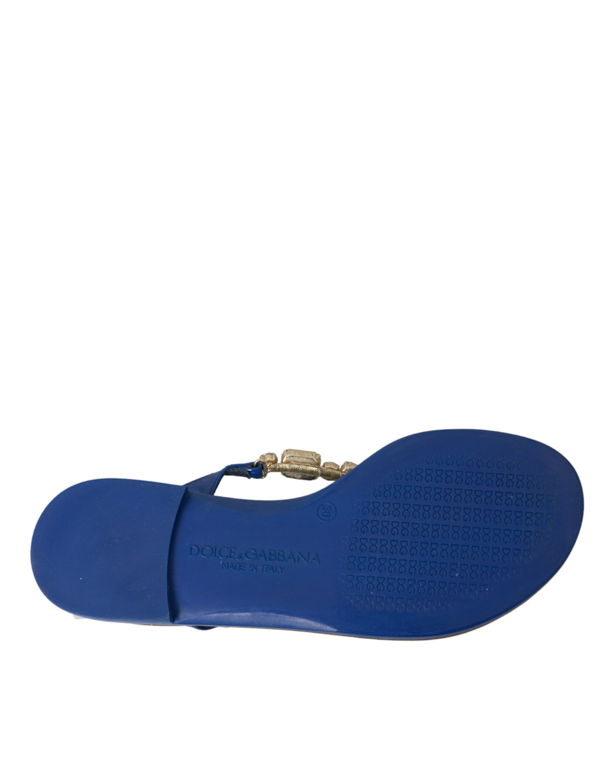 Blaue Strandschuhe aus kristallklarem Kalbsleder