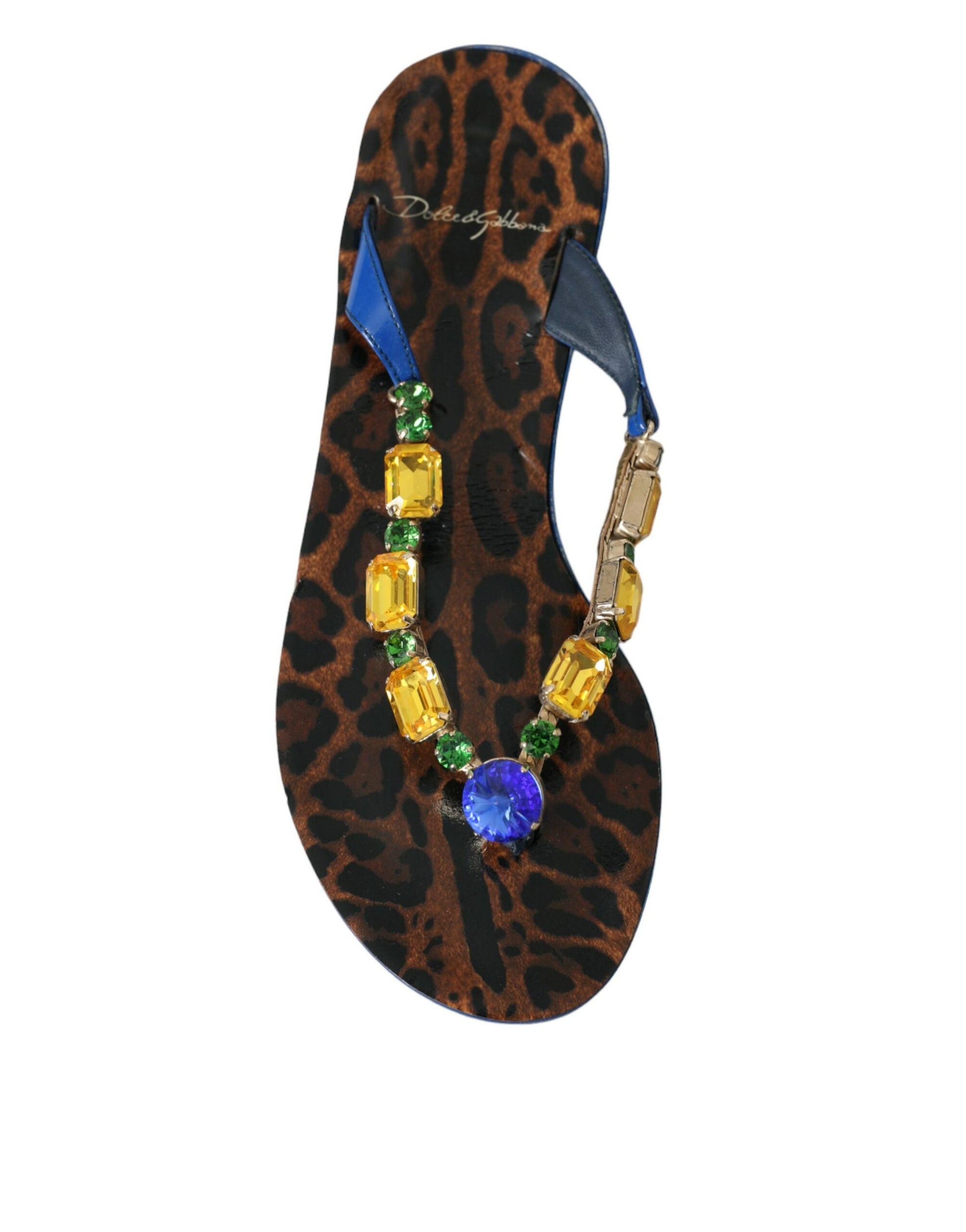 Blaue Strandschuhe aus kristallklarem Kalbsleder