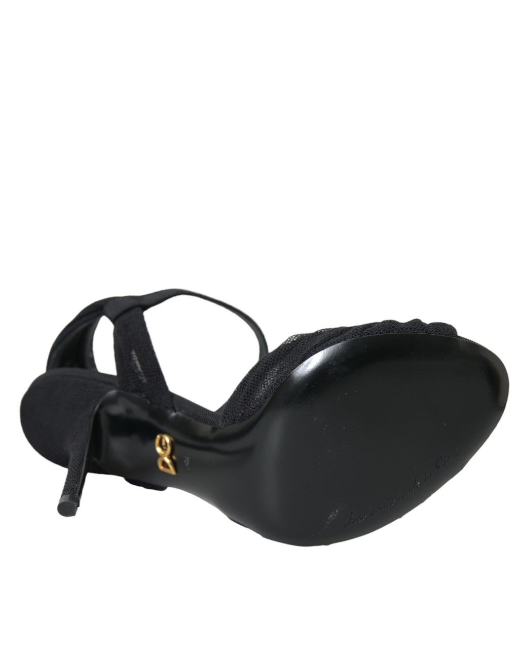 Schwarze Wildleder verziert Heels Sandalen Schuhe