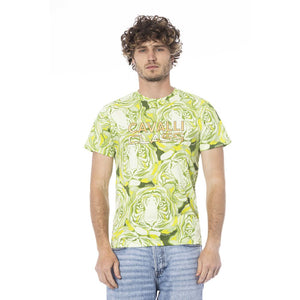 Grünes Herren-T-Shirt aus Baumwolle