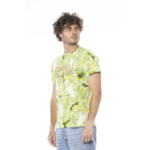 Grünes Herren-T-Shirt aus Baumwolle